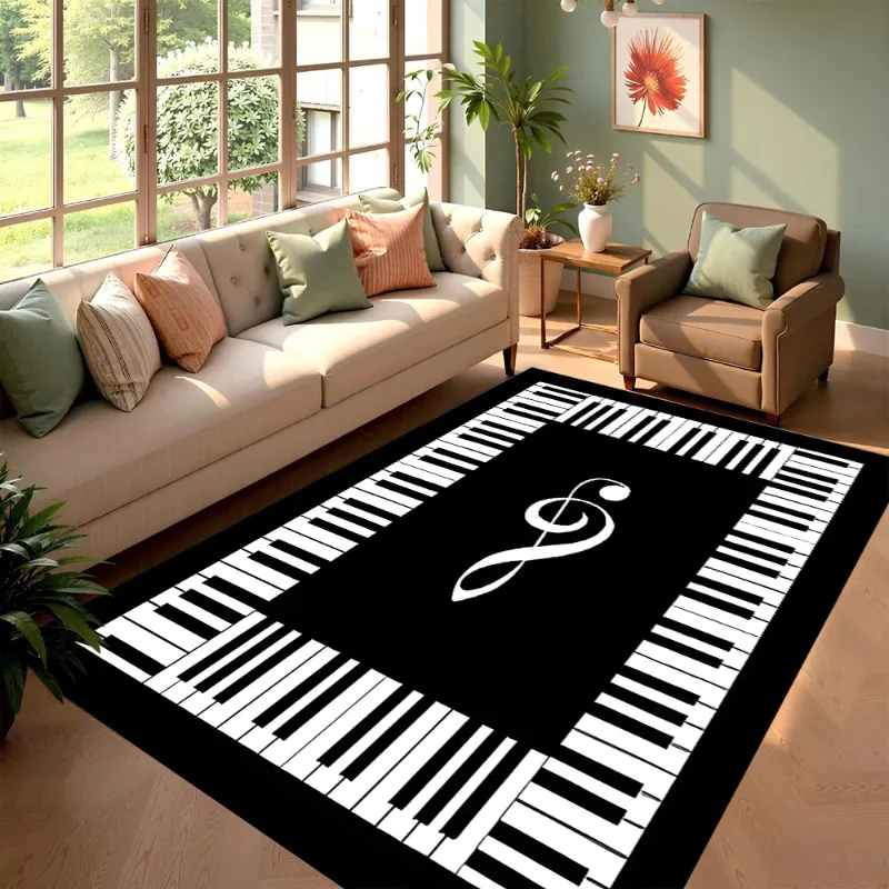 Drum Kit Carpet, Living Room Sound Insulation Carpet Study Room Piano Non-slip Mat Reading Area Desk Mat Carpets for Living Room