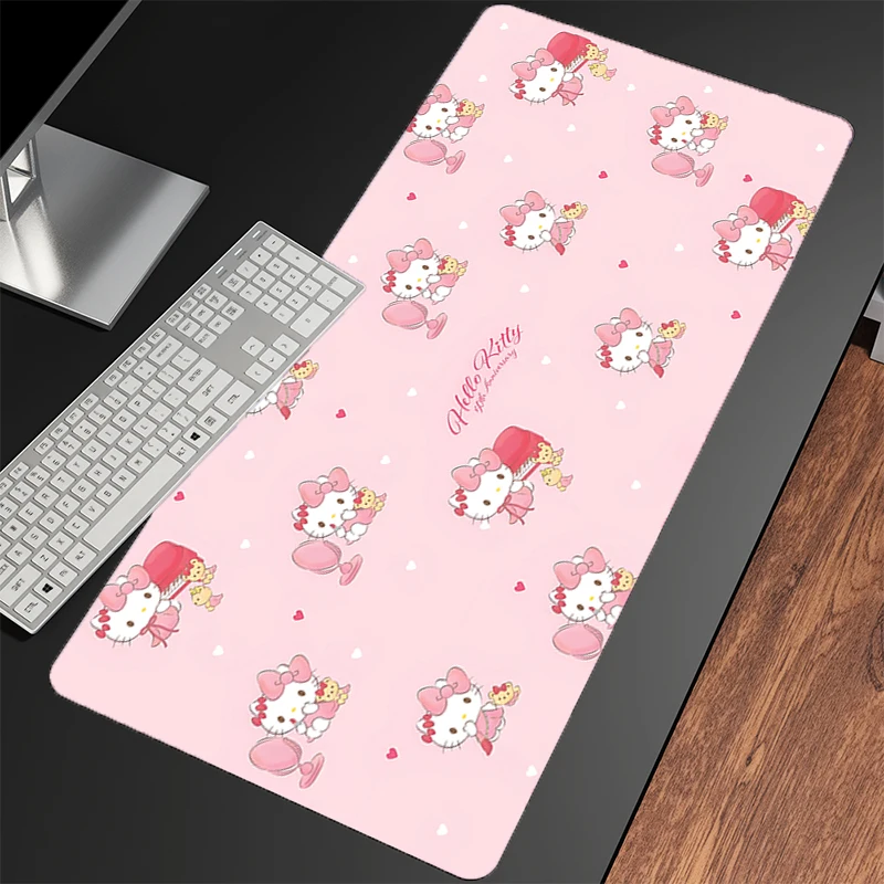 Mouse Pad Hello Kitty For Best Gift Kawaii Larger Speed Mini Pc Computer Keyboard Desk Mat Laptop Gaming Accessories Mousepad