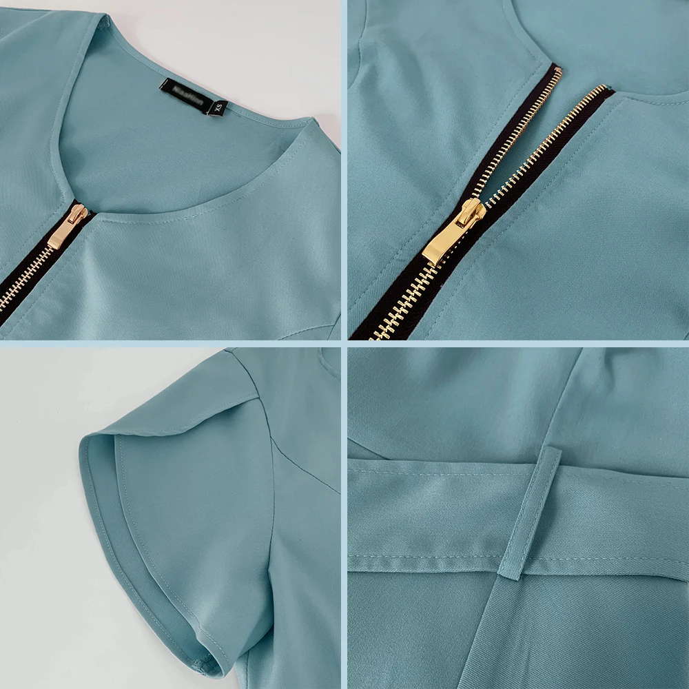 Uniforme d'infirmière médicale à manches courtes, Économie de beauté, vêtements de travail cliniques, haut de gIslande pour dentiste, vêtements de spa, mode