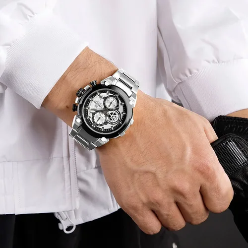 Imagen 2 del producto NAVIFORCE, Relojes de lujo para Hombre, reloj de pulsera de cuarzo Original para Hombre, cronógrafo, calendario, reloj impermeable para Hombre, Relojes para Hombre