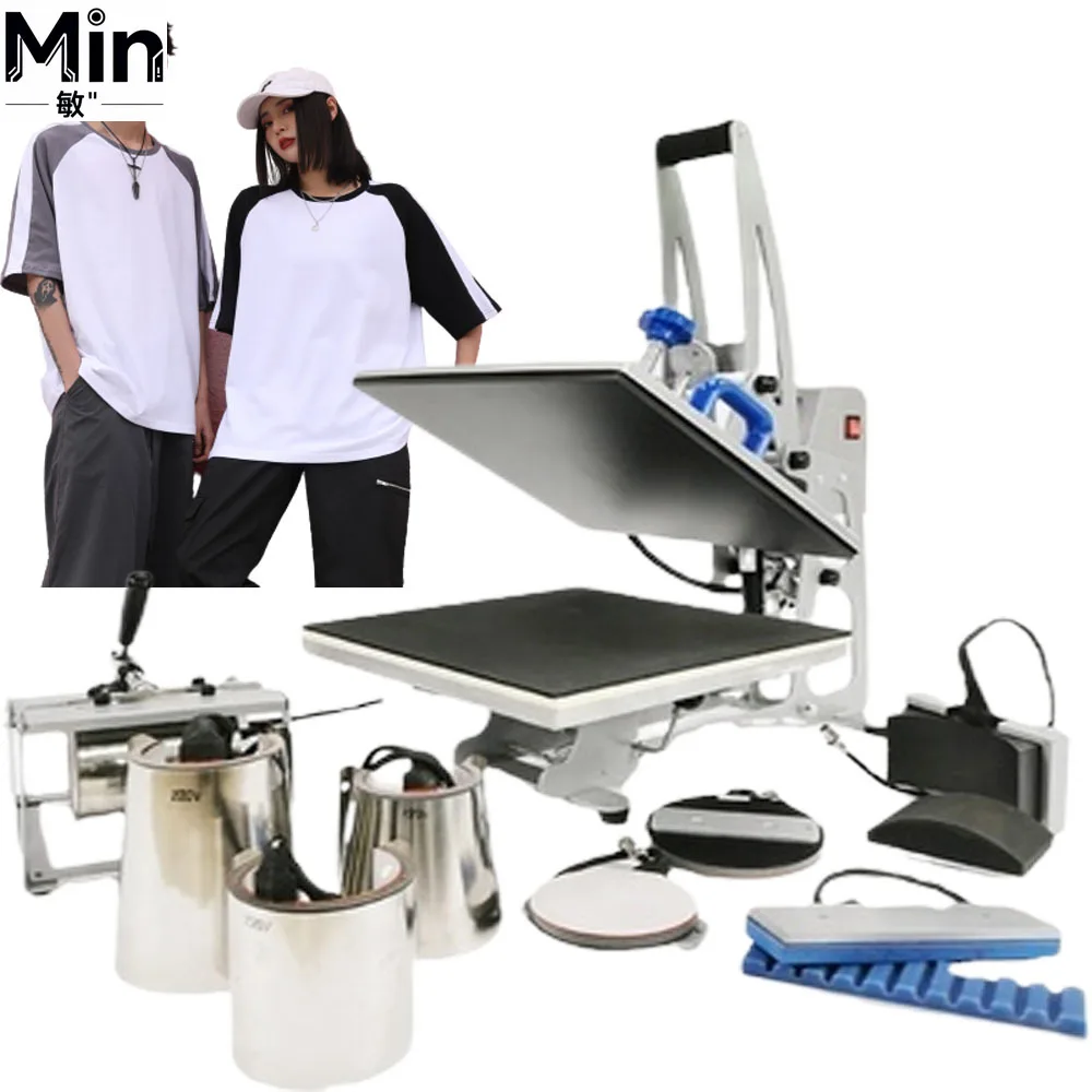9 in 1 Multi functional Heat Press Machine for T shirt Pen Plate Mug Shoes Sublimation Heat Transfer Printing