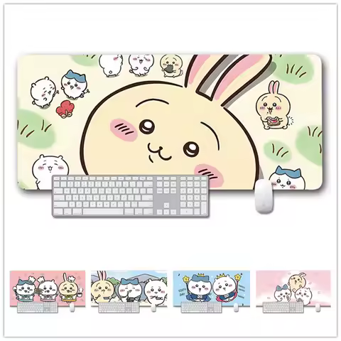 MINISO Disney Chiikawa Mouse Pad Kawaii Large Gamer Mousepad Home Office Computer Keyboard Desk Mat Gaming Accessories Mice Mats