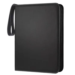 4 Pocket 50 Pages 400 Card Slots Card Binder, Premium Zip Trading Card Binder, Card Folder for MTG, TCG, Sports Cards Game Cards