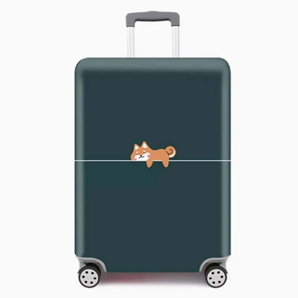 Anti Scratch Luggage Protector Cute Animal Anti-theft Luggage Cover Elastic Dust Proof Suitcase Covers Travel Accessories