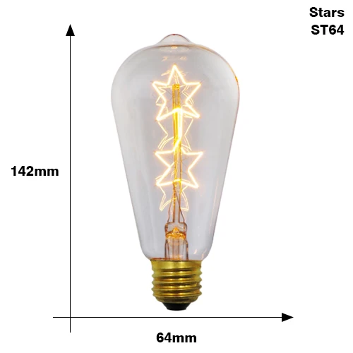 Clearance_Edison Lamp E27 220V 40W Retro Vintage Edison Lamp ST64 G80 G95 G125 Gloeilamp Home Decor Filament Licht - afbeelding 1