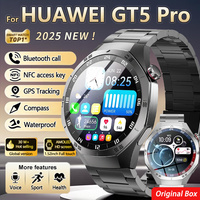 New For Huawei Watch 5 Pro Smartwatch Men AMOLED Outdoor Sport NFC GPS Compass Heart rate IP68 Waterproof Bluetooth Call Watches