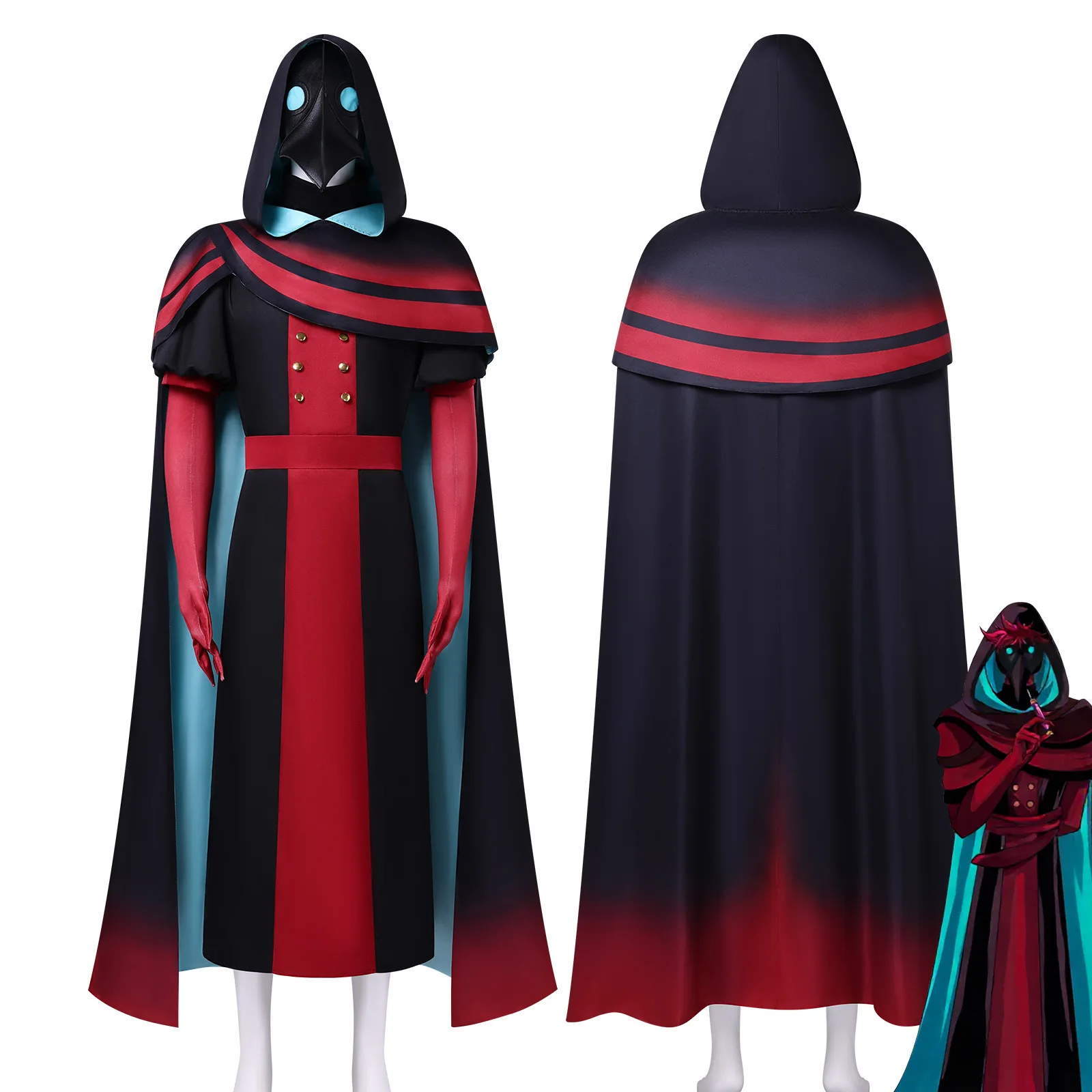 Freak Circus Doctor Mask Cosplay Costume Anime Character Men's Roleplay Outfit Suit — Halloween Cosplay