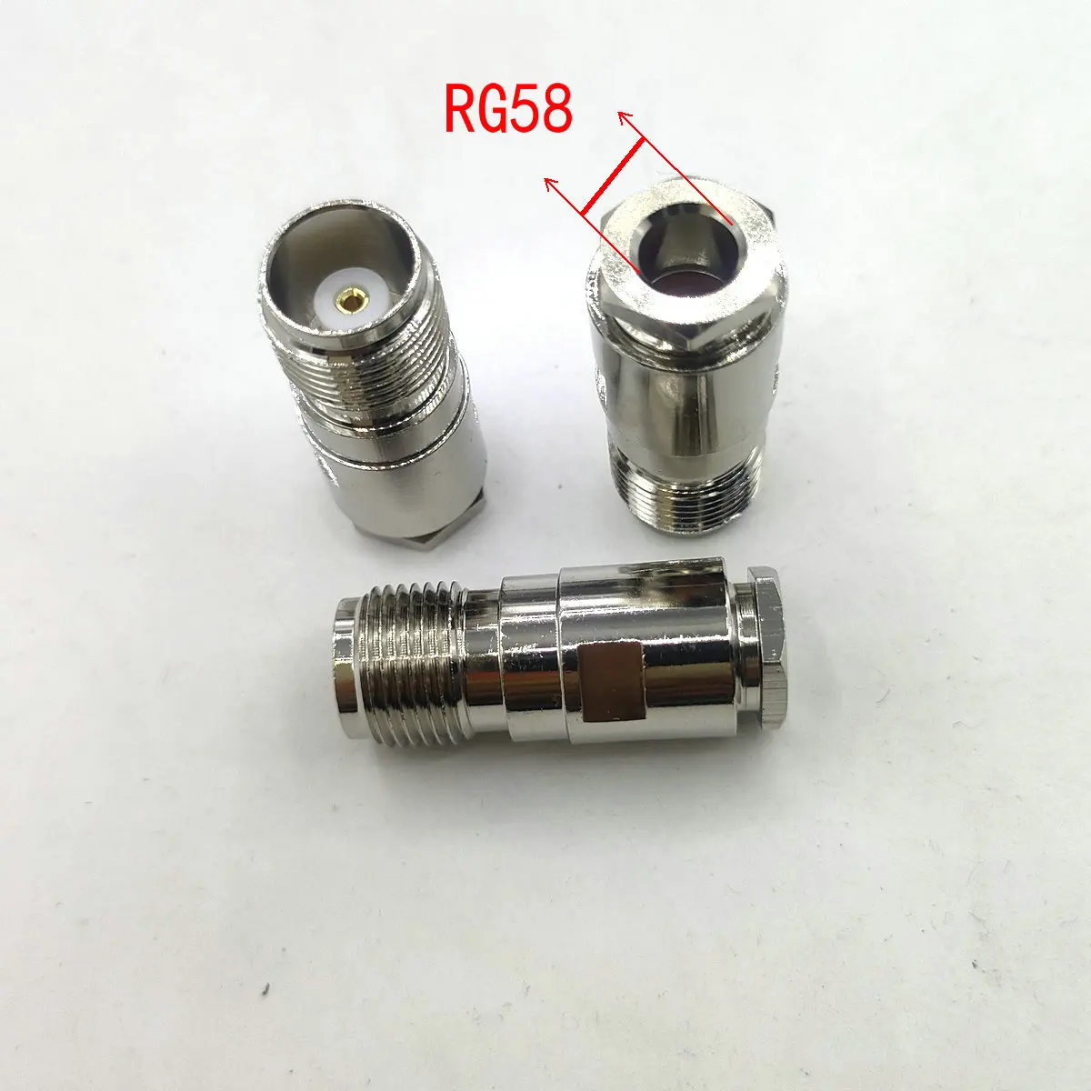 

50 шт./100 шт. TNC гнездо для зажима RG58 RG142 LMR195 RG400 RG223 кабель