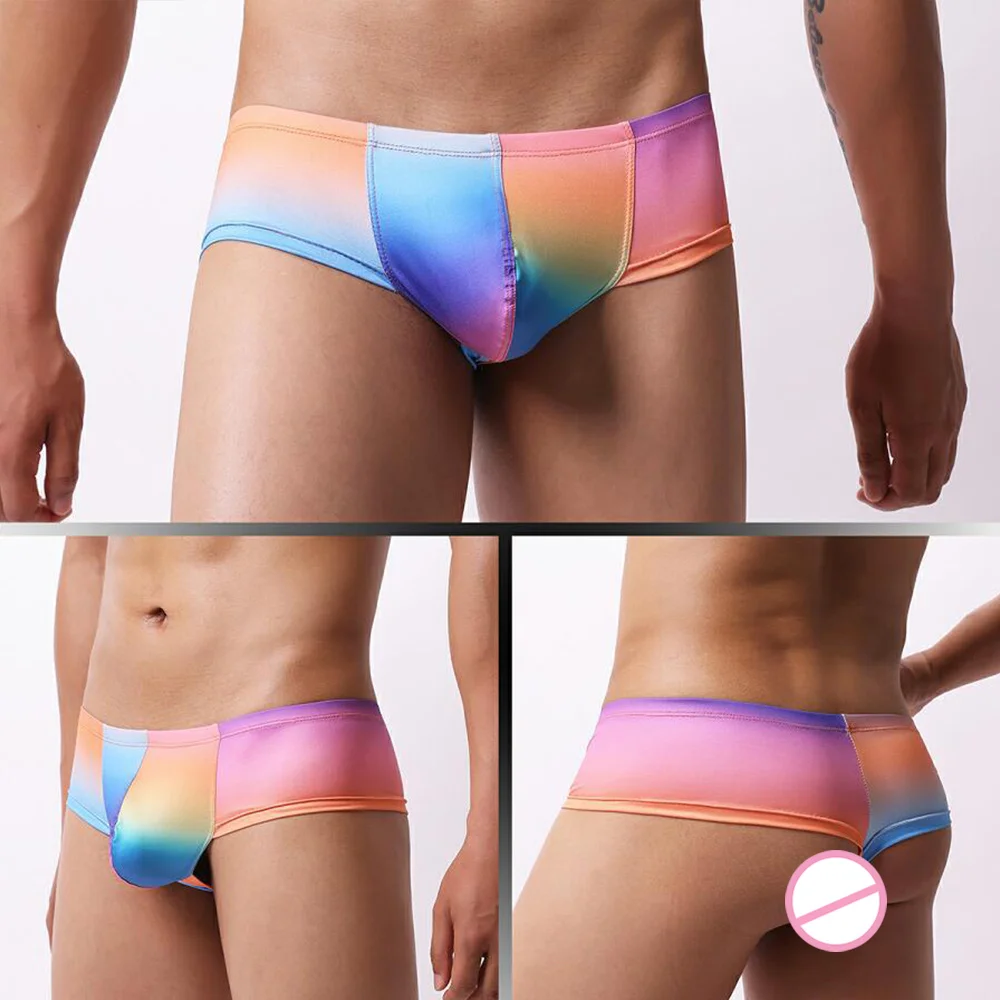 Man Boxers Printed Underpants U Convex Panties Male Fashion Comfortable Shorts Mens Solid Breathable Underwear