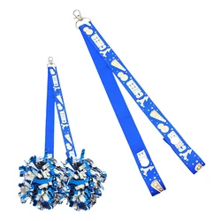 1Pc Creative Glitter Ribbon Keychain Cheerleader Keychain Pendant Backpack Decorative Accessories Gifts