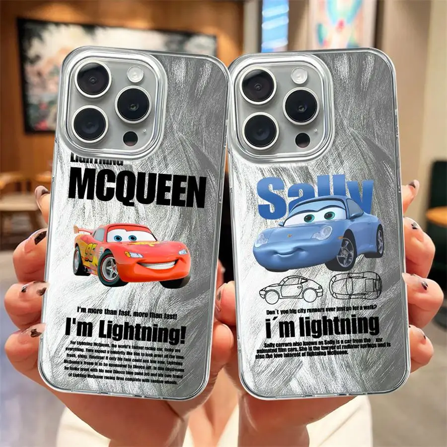 Custodia per iPhone 16e 14 13 Pro 16 Pro Max 11 15 14 Plus 12 Cover posteriore Phoen Sally Lightning McQueen