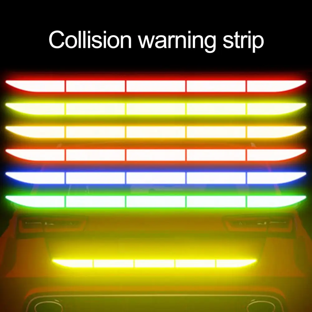 

2Pcs Car Rear Reflective Sticker Warning Safety Tape Anti Collision Warning Reflective Sticker For Automobile Trunk