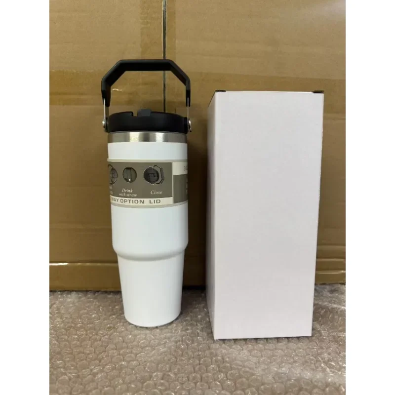

30oz stainless steel car cup Bingba cup vacuum with straw coffee cup thermos cup water cup