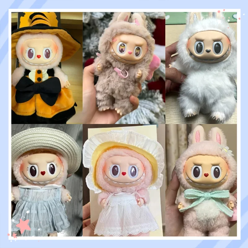 2025 Hot Sale Blind Box Replica Pink Labubu Monsters Mokoko Series Spring Flowers Sweetheart Limited Editio  Doll Ornaments Gift