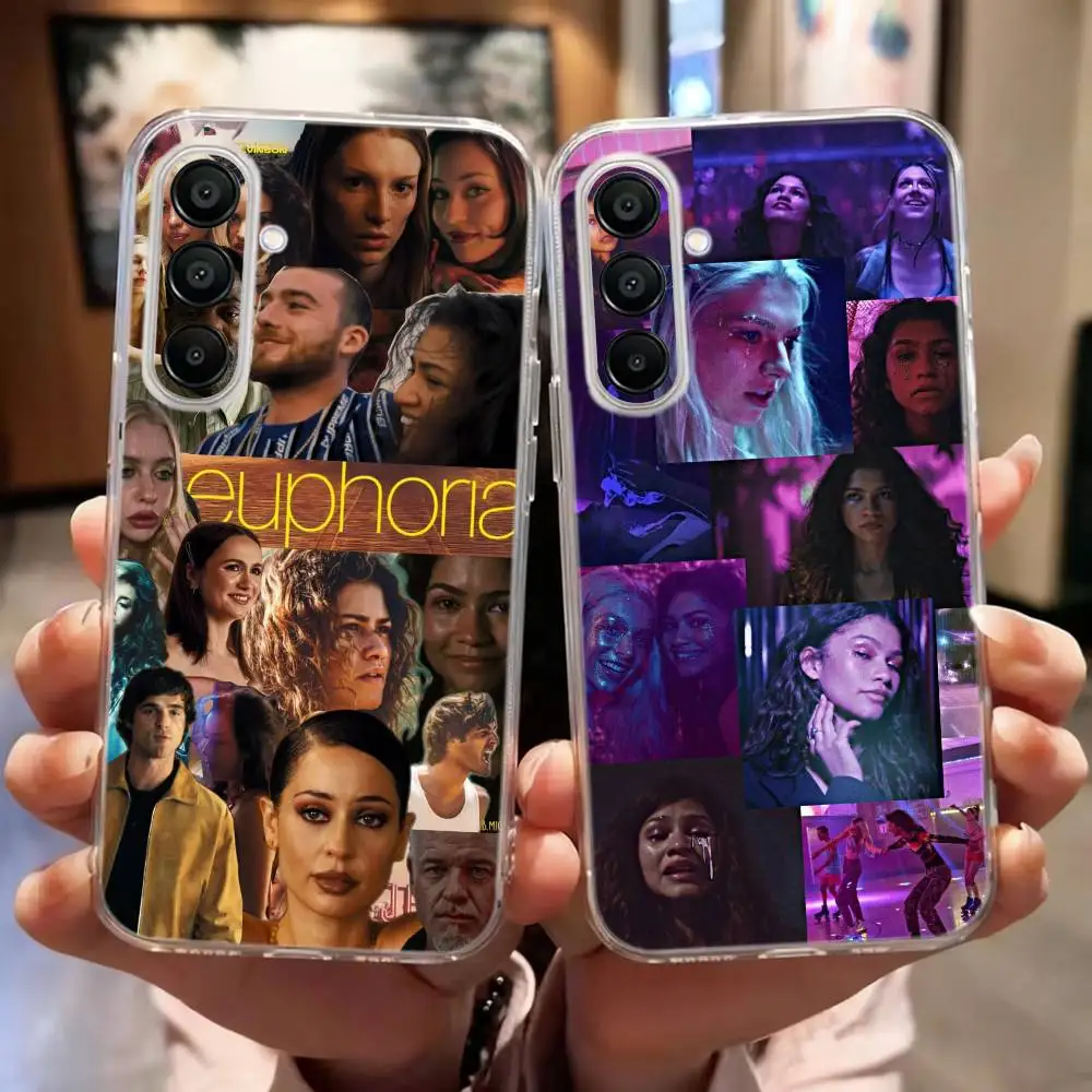 Coque de téléphone Fashion TV Show E-Euphoria Season pour Samsung Galaxy A10,12,20,21S,30,31,40,50,51,52,70,A71, autres, transparente et souple