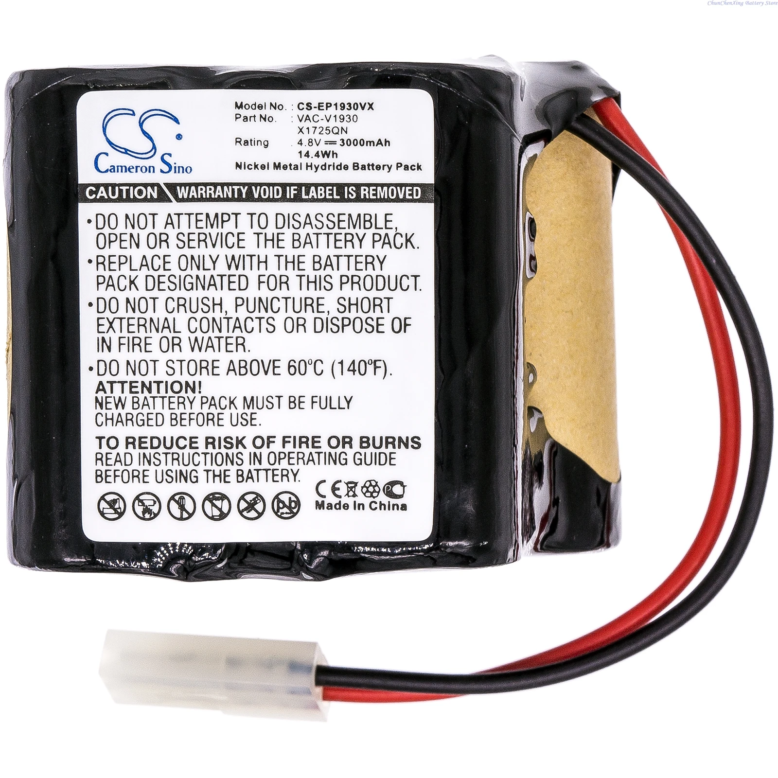 100% NEW Replacement 4.8V 3000mAh   Vacuum Battery VAC-V1930 X1725QN for Euro Pro Shark X1725QN V1700Z V1930 Sweeper VX1