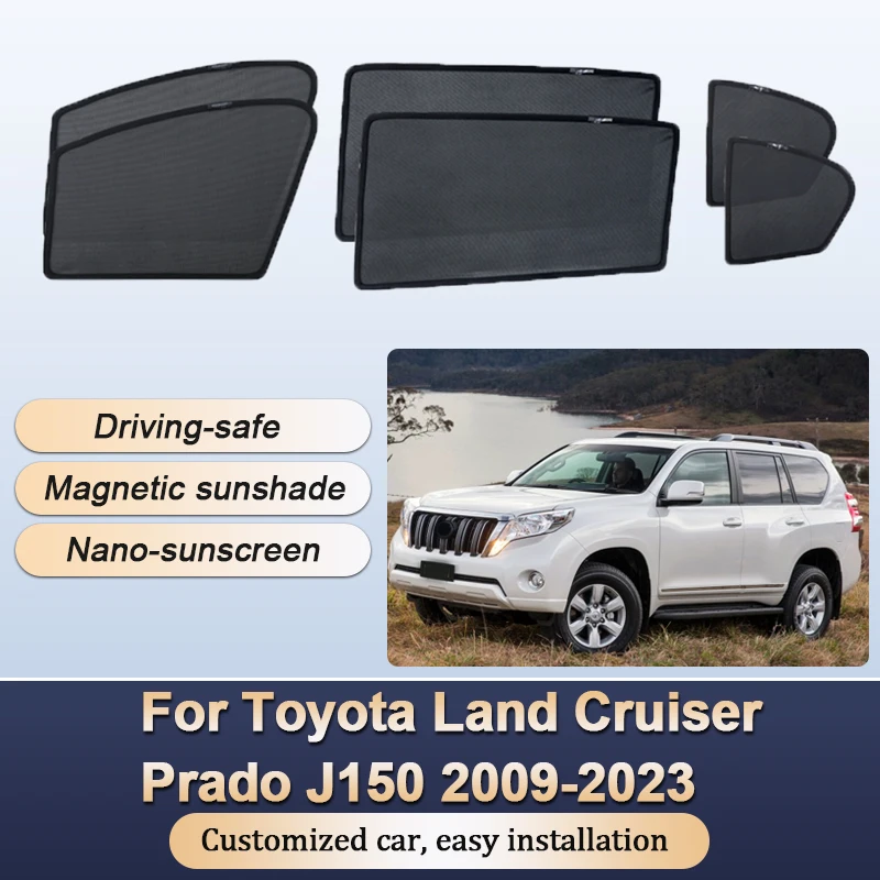 

Sun Shades For Toyota Land Cruiser Prado J150 Lexus GX 460 400 2009-2023 Sunshade Magnetic Heat insulation Visor Car Accessories
