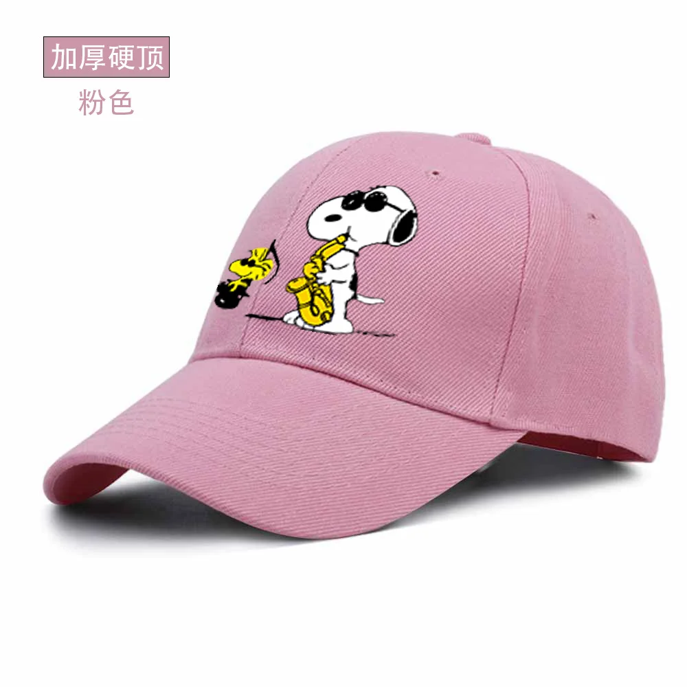 Children's Snoopy play Musical Instruments Cartoon hats Children's hats Breathable stretch hats Sports hats Summer hats Mesh bas