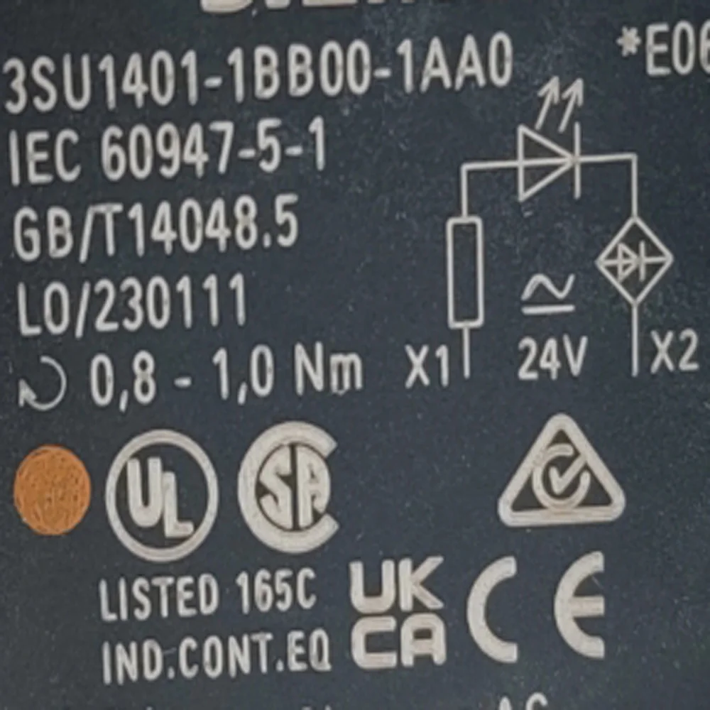 Оригинальный светодиодный модуль, контактное реле 3SU1401-1BB20/1BB40/1BB50/1BF60-1AA0/3AA0, кнопка индикатора, винтовая клемма 230 В переменного тока 24 В постоянного тока