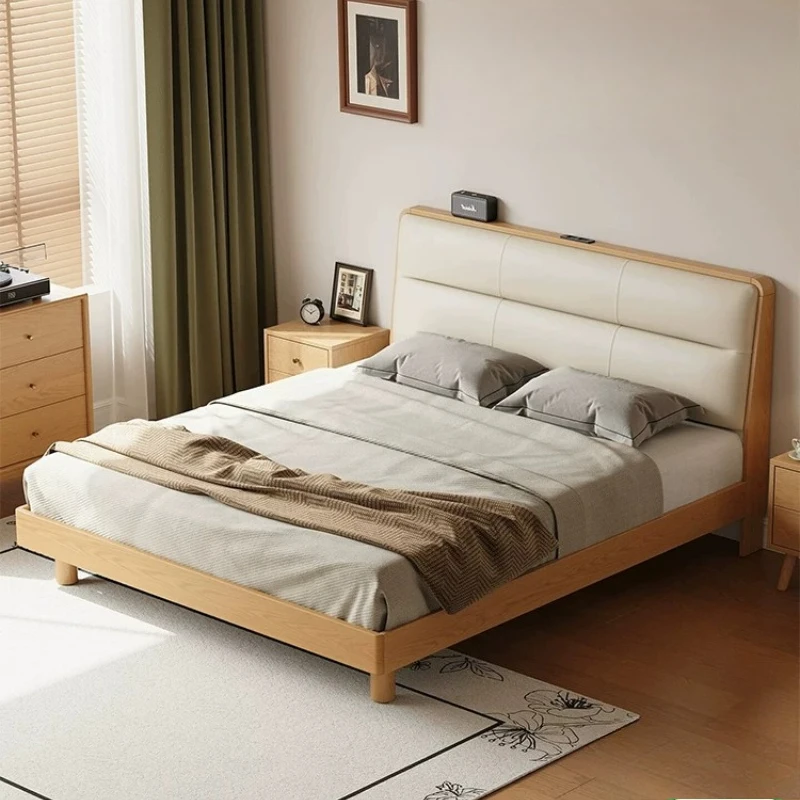Wooden Design Bed Double Luxury Queen Leeping Girls Modern Headboards Bed Single Bedroom Letto Matrimoniale Unique Furniture