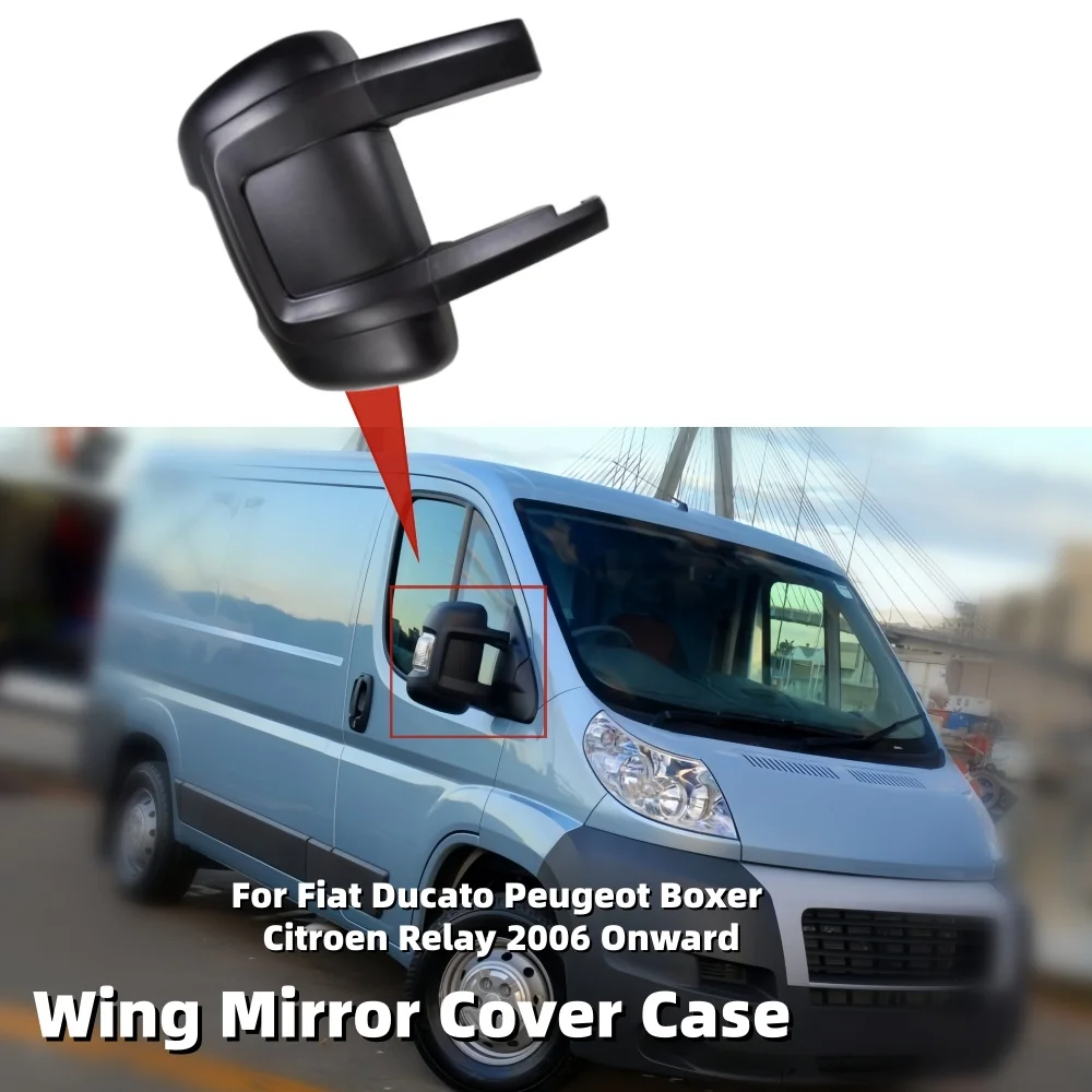 Car Side Wing Mirror Cover Case Long Arm For Fiat Ducato Peugeot Boxer Citroen Relay 2006 Onward RV Rearview Mirror Accessories