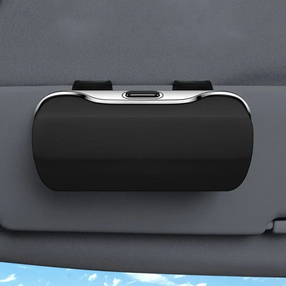 Press Switch Car Glasses Box Shock-proof Expansion Space Car Sunglasses Holder ABS Lossless Installation Eyeglass Case Handle