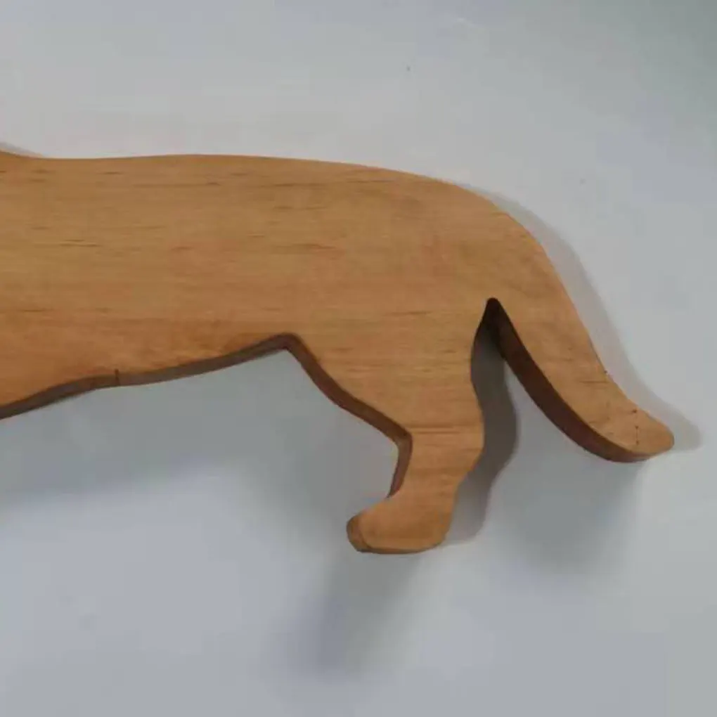 Piatto da pranzo per cani bassotto piatto in legno affascinante per gli amanti dei cani vassoio per alimenti di grande capacità multiuso burlywood