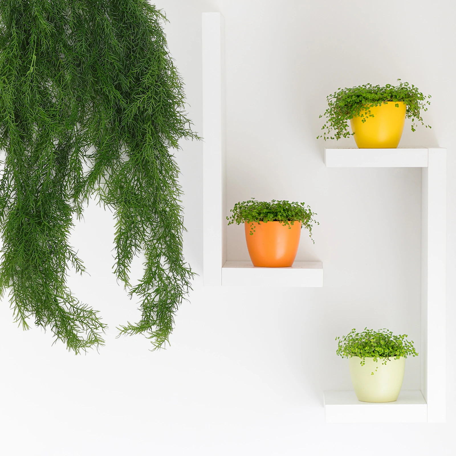

4 Pcs Pine Needle Rattan Lifelike Leaves Lightweight Easy Shape Home Decor Fake Artificial Rattan Adorn Plant Adorn