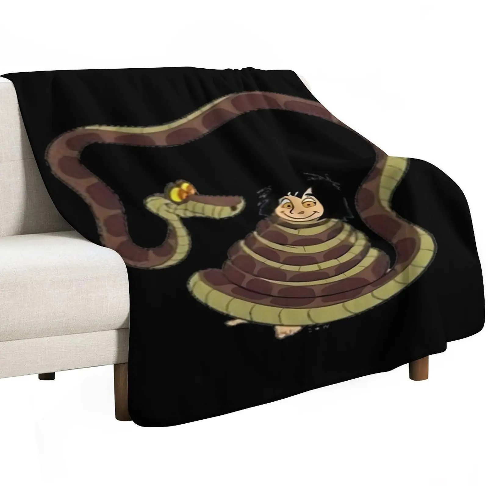 the jungle book mowgli \t Throw Blanket Multi-Purpose Retros Hairys Hairy halloween Decorative Beds Blankets