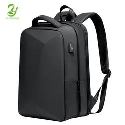 Business Erweiterbar Rucksack Für Männer Laptop TSA Keyless Anti-diebstahl Wasserdichte Schule Rucksäcke Hard Shell USB Reisetasche Neue