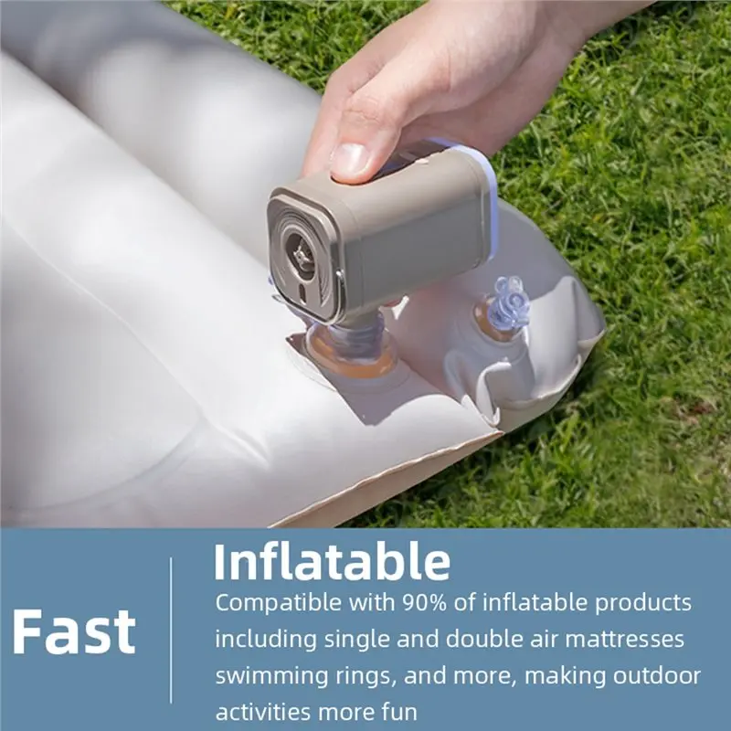 For Car Air Bed Pump 5V Electric Air Pump Set Mini Battery Powered Inflator For Car Swimming Ring& Mattress-AA26