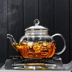 Heat-resistant Glass FilterableTeapot Thickened High Borosilicate Glass Flower Tea Pot Home Heating Tea Making Puer Teaware Set