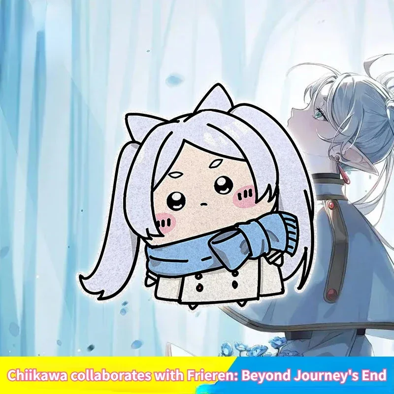 

Chiikawa Cartoon Animation Usagi Cos Frieren: Beyond Journey's End Fern Anime Reflective Car Motorcycle Rear Glass Cute Sticker