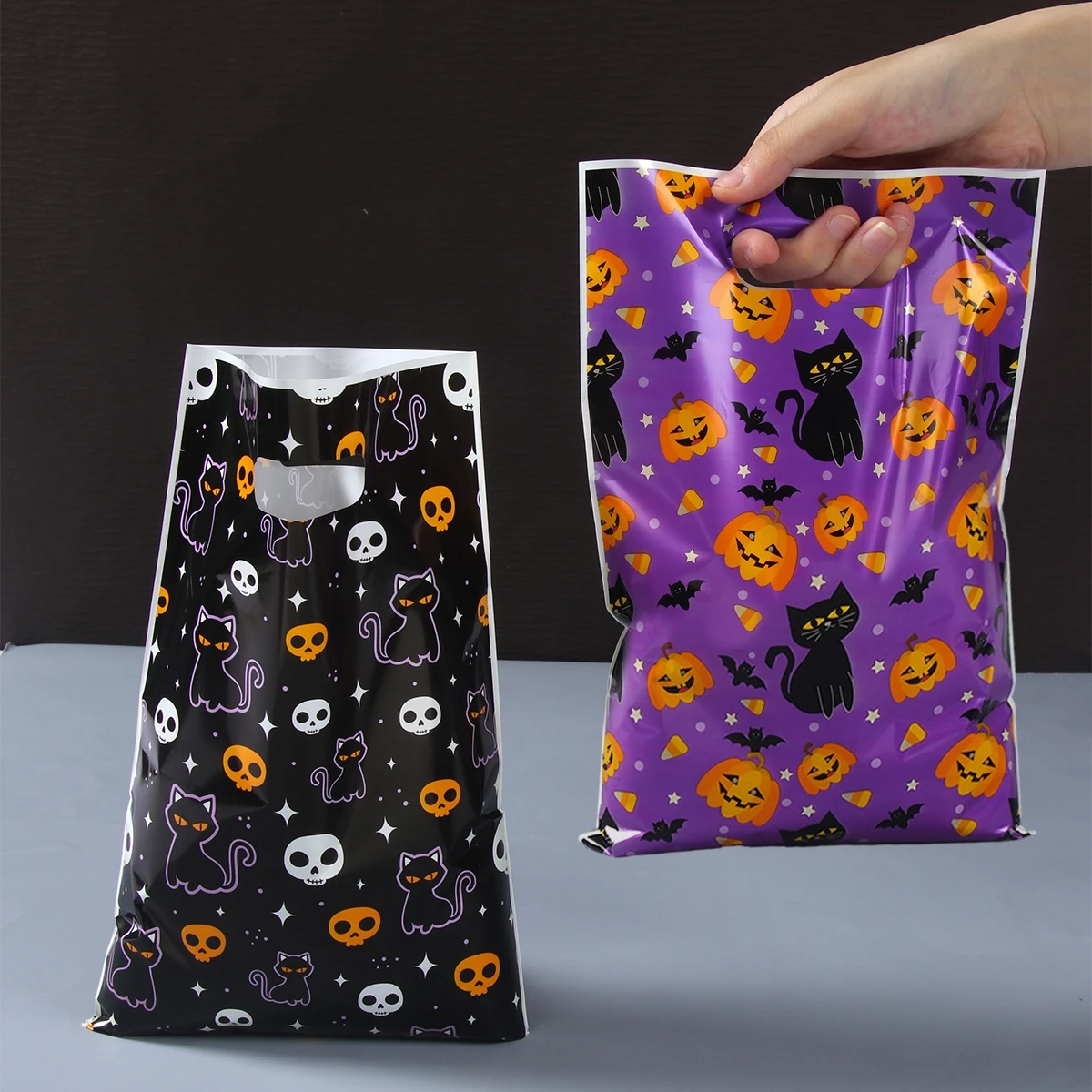 Halloween Gift Bags Happy Halloween Party Candy Cookie Bags Deocration Pumpkin Ghost Packaing Bags Black Cats Halloween Decor