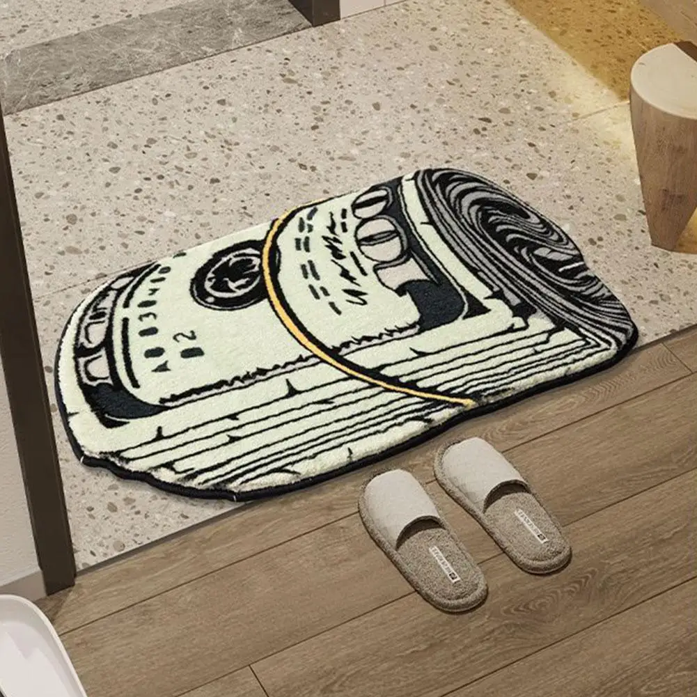 Art Money Creative Carpet Cozy TPR Non Slip Bottom Mat Living Room Decoration Rug Bathroom Dry Absorbent Mat Carpet New