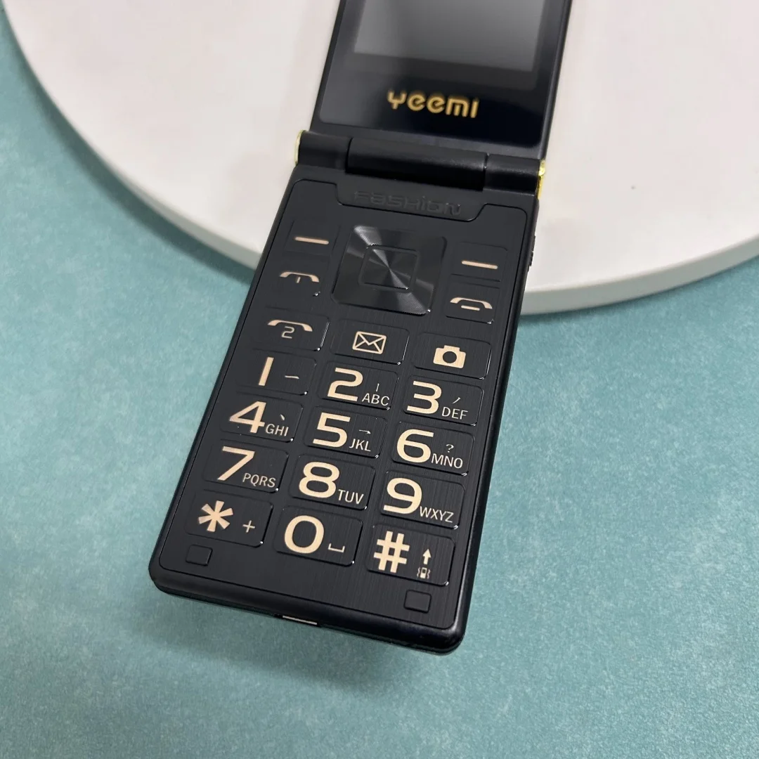 YEEMI M3-1 teléfono móvil con tapa 2,8 pulgadas GSM 2G luz LED Dual SIM 8MP cámara teclado grande voz fuerte teléfono móvil Original