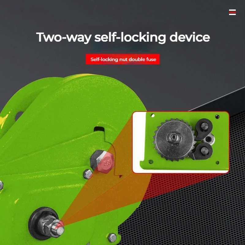 ثنائي الاتجاه الذاتي قفل اليد تعمل ونش اليدوي رافعة الجر ونش صغير رفع رافعة رافعة المنزلية #2