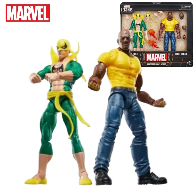 

Фигурка героя мультфильма Marvel Legends 85-й годовщины, фигурка Железного кулака и Люка Кейджа, коллекционный режим в стиле ретро, 1/12 оригинал