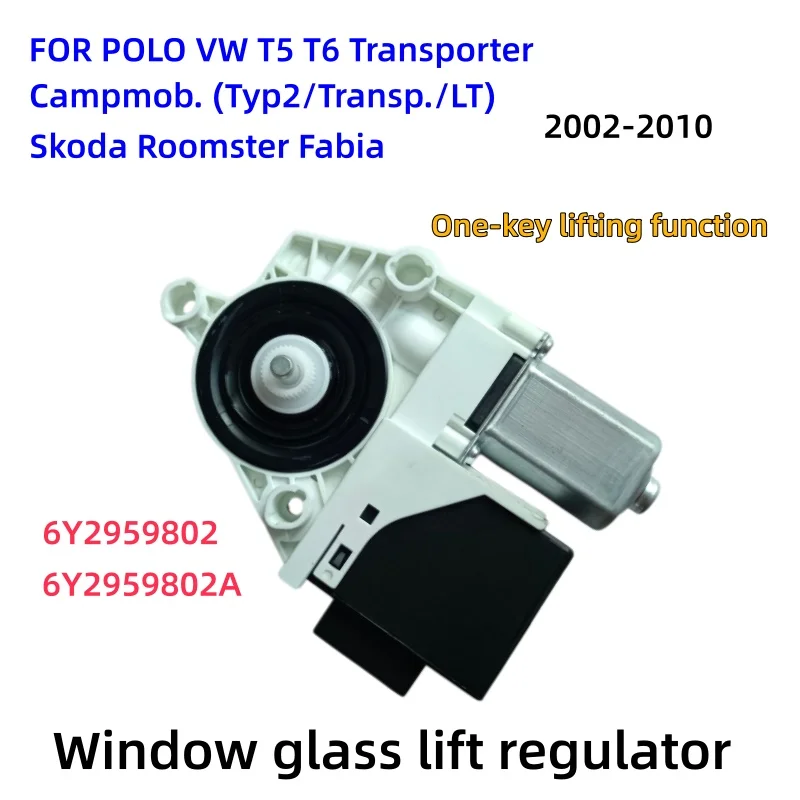 Raamheffermotor voor VW T5 Transporter T5 T6 POLO Campmobile Roomster Skoda Fabia nieuw 6Y2959802 6Y2959802/A 6Y2959801 6Y1959801