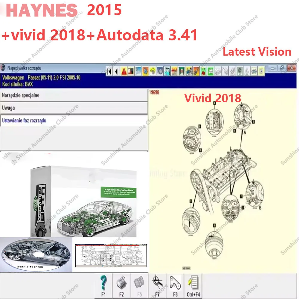 

Car Software Tool Autodata 3.41 & Vivid 2018 | Polish & Portuguese Multi-Language | Workshop Manual Parts Catalog | HAYNES 2015