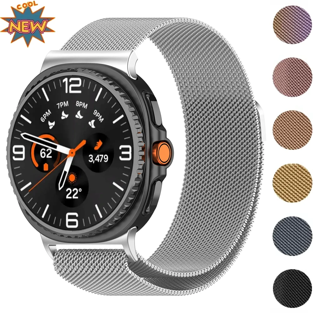 Magnetisches Milanese-Loop-Armband für Samsung Galaxy Watch 8 44 mm 40 mm klassisches 46 mm Metallarmband Galaxy Watch Ultra 47 mm Armband