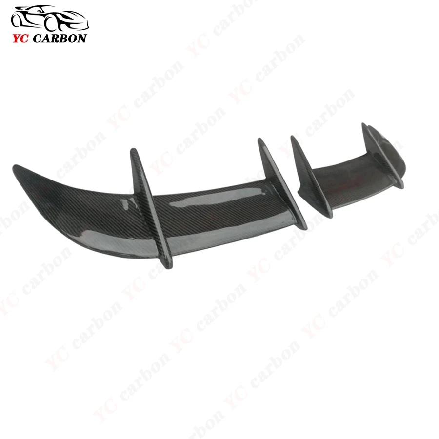 For Volkswagen VW Golf 6 MK6 GTI Carbon Fiber Tail fins Rear Trunk Spoiler Guide Wing Rear Wing Car Trunk Diverter body kit