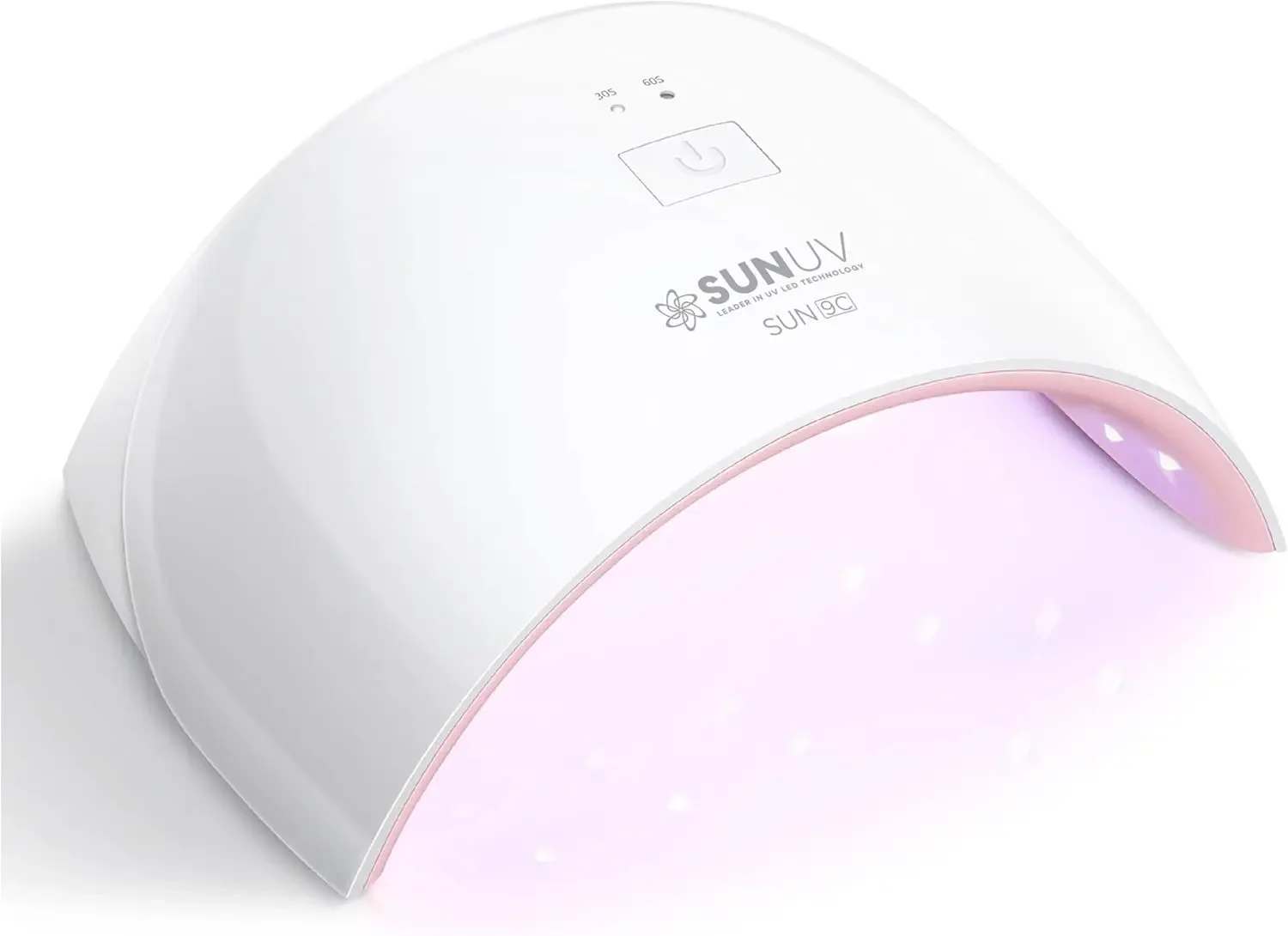 

UV LED Nail Lamp, Fast Curing Gel Polish Dryer with Sensor, 2 Timers, Pink Gift