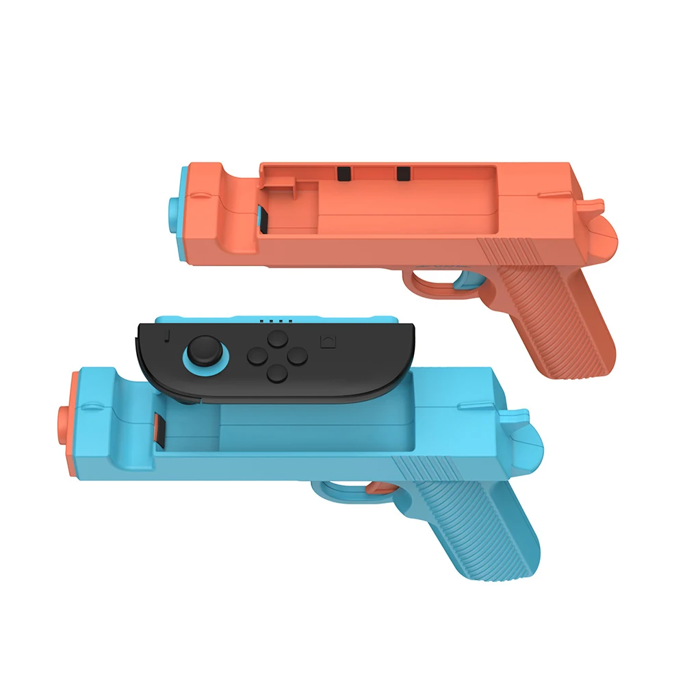 

Контроллер пистолета для стрельбы, 2 шт., для переключателя 2 Joy-Con, в форме игрового пистолета, рукоятка, левый и правый контроллер, игра на складе пистолета