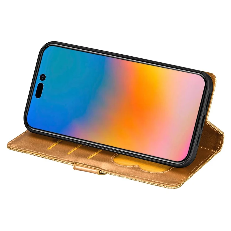 Glitter Luminous Zipper Wallet Fall Proof Flip All-inclusive Case For iPhone 17 Pro Max Air 16 E 15 14 Plus 13 12 Mini 11 XSMax