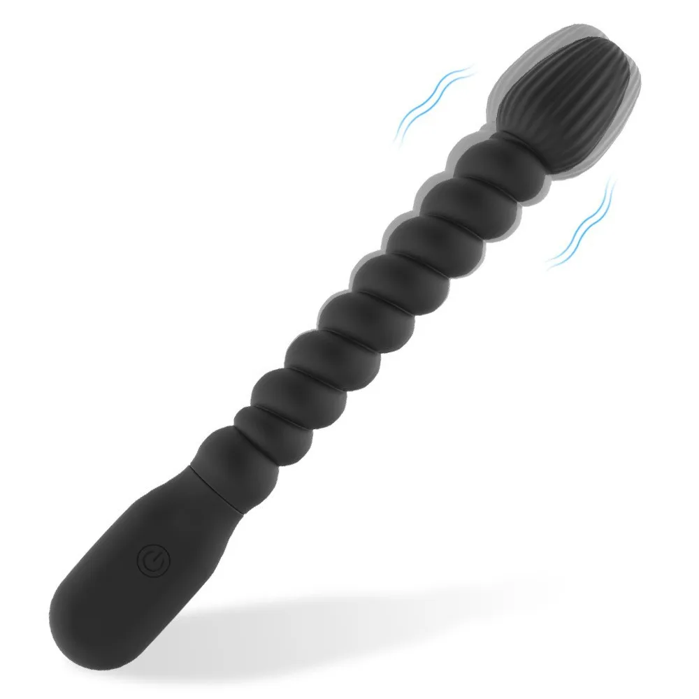 Flexible Vibrating Massager for Women, 10-Mode Quiet IPX6 Waterproof Personal Massager, Ribbed Adult Sex Toy for Solo or Couples