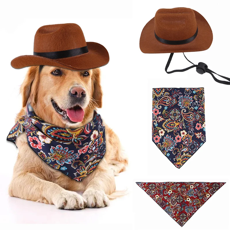 Chapeau de cowboy occidental drôle pour animaux de compagnie, accessoire photo universel, casquette pour chien, chapeau pour chat, fête de rue, accessoires pour animaux de compagnie, Noël, Halloween