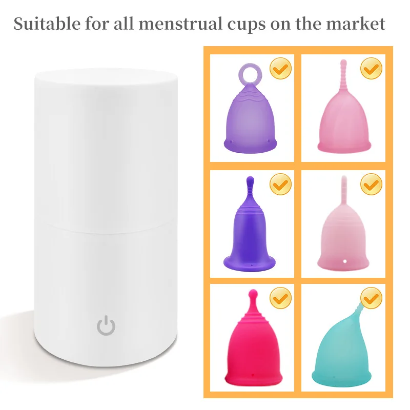 

Touch Menstrual Cup Sterilizer Automatic Timer Steam Sterilizer Silicone Menstrual Cup Cleaner Woman Period Cup