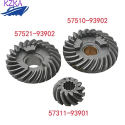 Juego de engranajes de Motor de barco, Piñón y marcha atrás 57311-93901 y engranaje delantero 57521-93902 para Suzuki 9.9HP 15HP DT DF, 57510-93902
