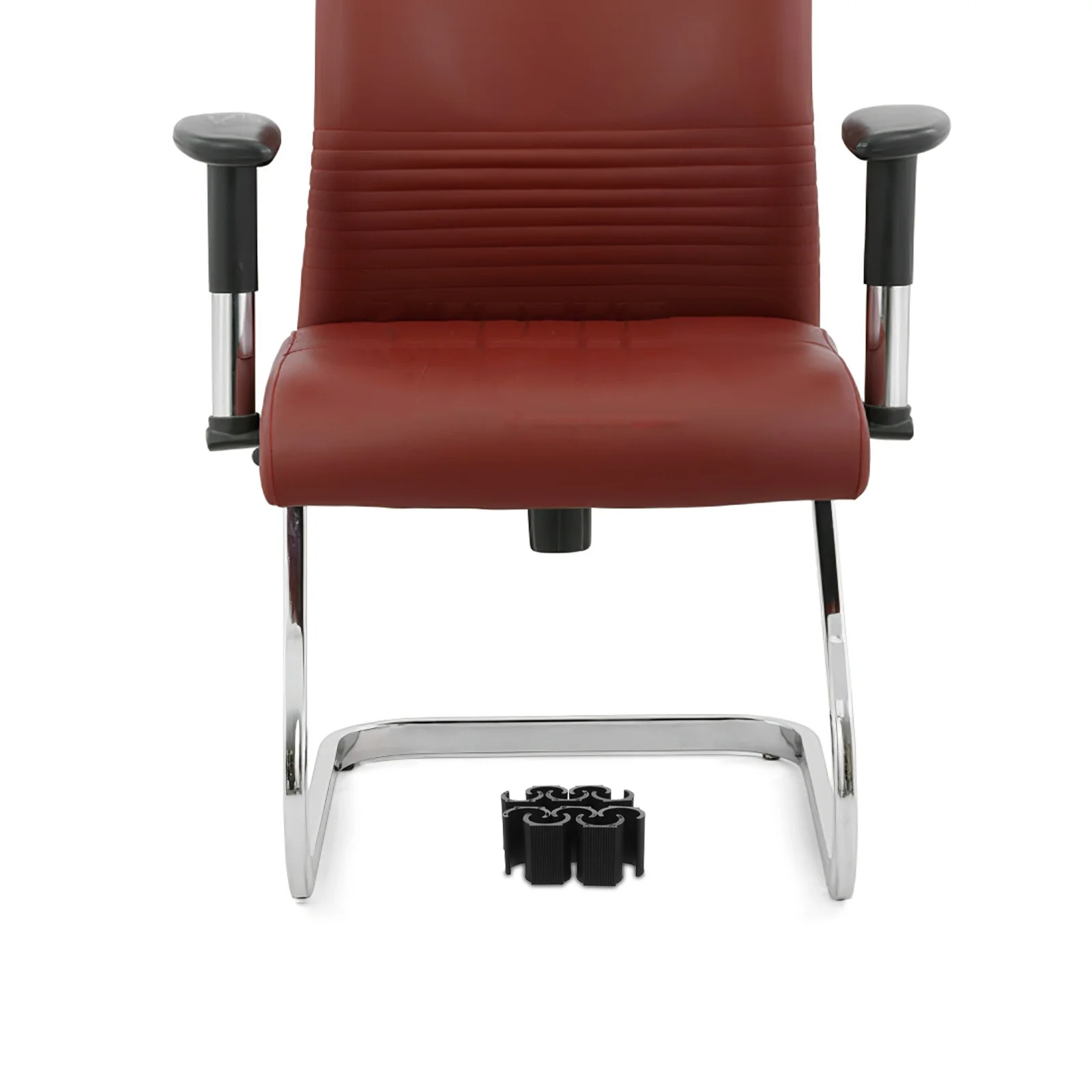 

20Pcs Plastic Chair Pipe Clamps Black Non Slip Tube Clips Foot Pads Protector Furniture Leg Support for Office Dining Bar Stools